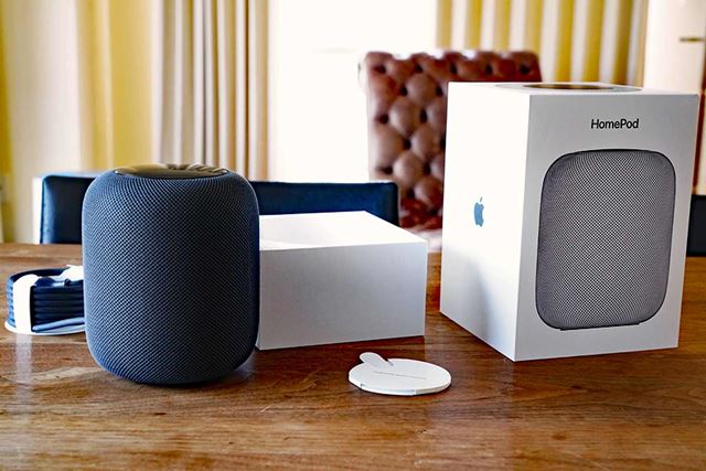 APPLE Homepod スペースグレイ MQHW2J/A #1 中古 美品】Apple HomePod 第1世代 MQHW2J/A スペースグレイ