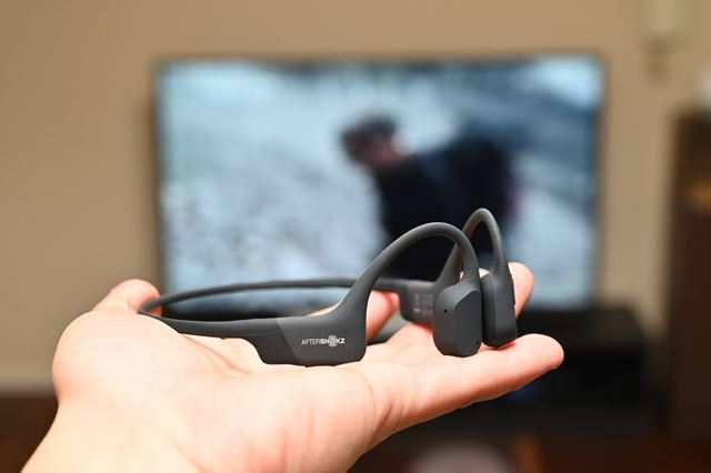 AFTERSHOKZ 骨伝導テレビヘッドホン AFT-EP-000021 AfterShokz 骨伝導ワイヤレスヘッドホン テレビ用」AFT-EP