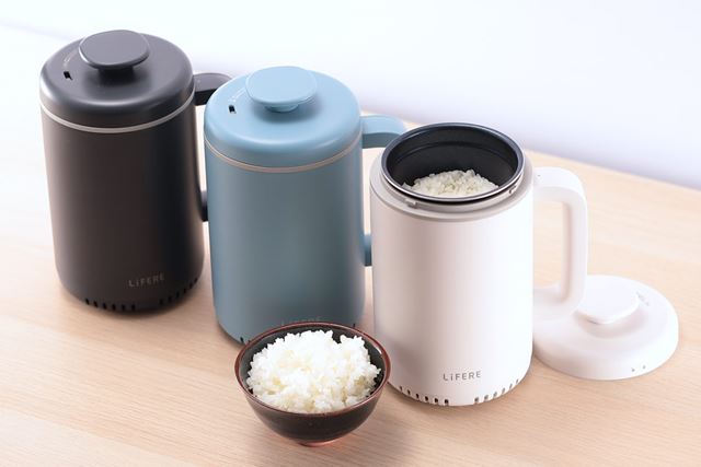 IH炊飯器　エレコム　HAC-RCIH01BU LiFERE 小型IH炊飯器(ブルー) - HAC-RCIH01BU