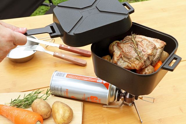 錆びない・軽い・準備ラク! 火起こし不要の「ミニダッチオーブン」で本格キャンプ飯