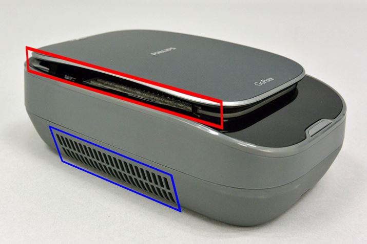 �{�̑��ʂ̏�̂ق��ɋz�����i�Ԃ��͂ݕ����j������A�����ɐ��o���i���͂ݕ����j������܂�