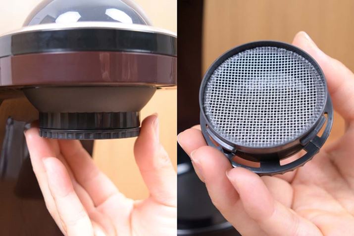 �����̒������Ɋ����Y�t�B���^�[������Ă���A�R�[�q�[�̖��𑹂Ȃ��J���L���J�b�g���Ă����