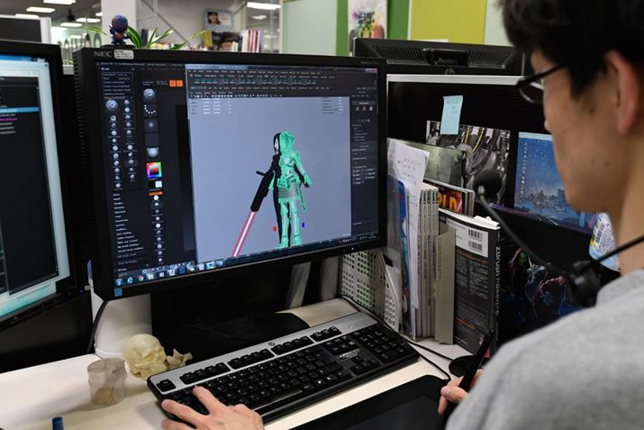 �wBLAME!�x�̃L�����N�^�[�̃��f�����O