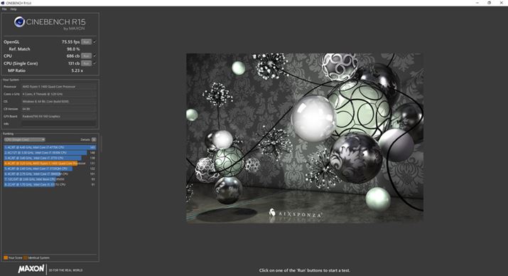 CPU�̐��\�𑪒肷��CINEBENCH R15�̌���