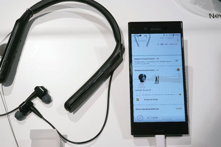 WH-1000XM2��WI-1000X���A��p�A�v�����g�����m�C�Y�L�����Z�����O�@�\�̃J�X�^�}�C�Y�ɑΉ�����