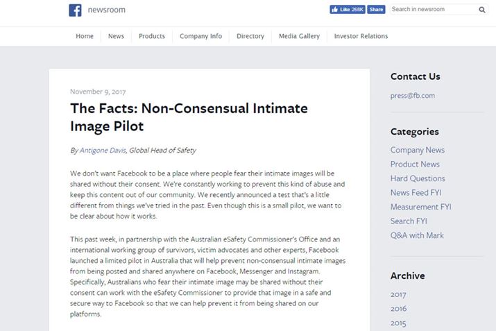 ���x���W�|���m�̐V�����h�~��𔭕\����Facebook