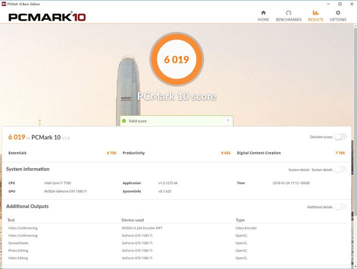 uPC MARK 10vɂx`}[NeXgʁBXRÁu6019vŁAȂ̍XRAƂȂ