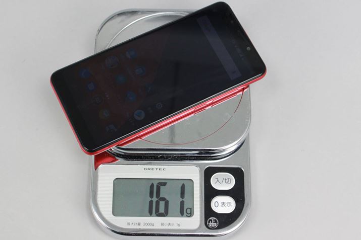 SIMJ[h1AmicroSDJ[h̏ԂŎ茳̃fW^XP[Ōvdʂ́A161g