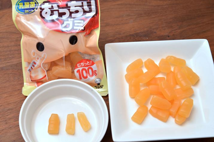 1܂̗eʂ100gƑ߂ŁAhN^̃O~Ă܂