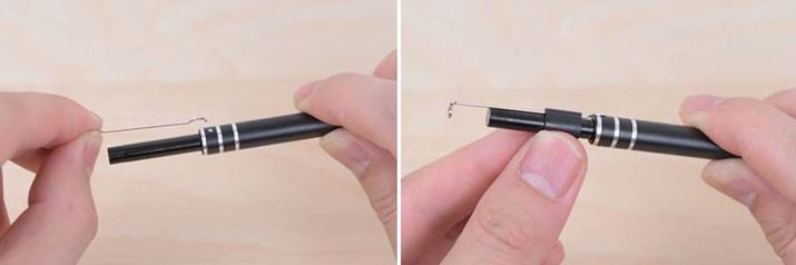 {̂̃ZbeBÓA}CNXR[v̌ɃsbN݁AA_v^[ŌŒ肷邾ƊȒP