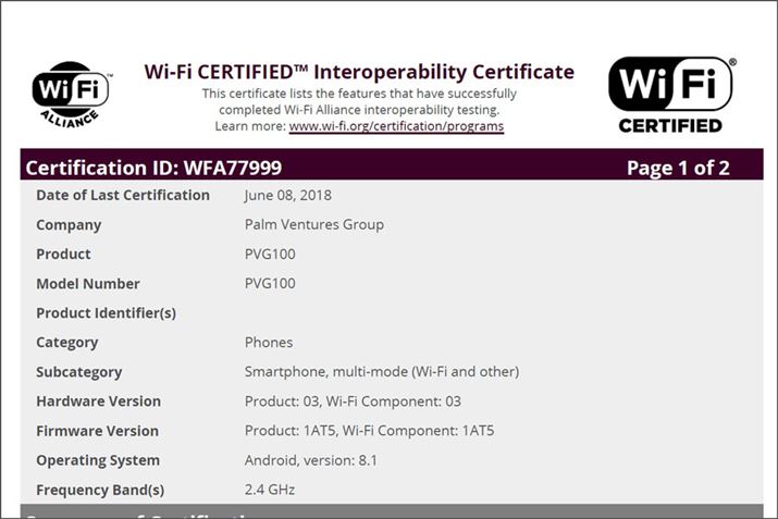 Palm Ventures Group擾Wi-Fi Alliance̔F