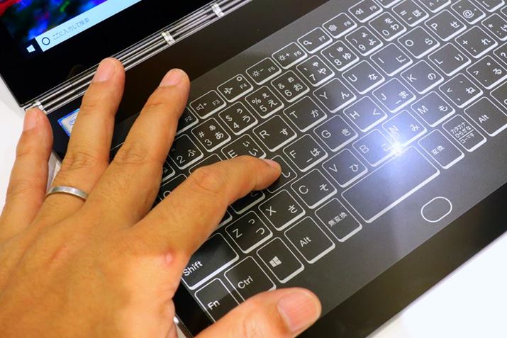 �L�[����͂���ƃA�j���[�V�����ŃL�[�̉e��������B���o�Ń^�C�v���Ă���ƍ��o������H�v��