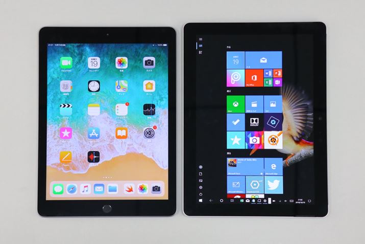 6iPadAESurface GoBʃTCY9.7^10^ƂƂŁATCY͂قƂǂ