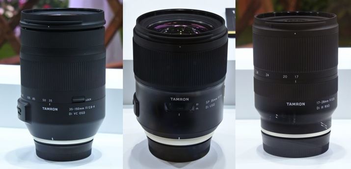 35-150mm F/2.8-4 Di VC OSDASP 35mm F/1.4 Di USDA17-28mm F/2.8 Di III RXD