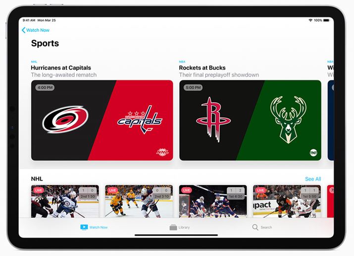 Apple TV�A�v���P�[�V�����́A���[�U�[�̎����X����c�����A�������߂̔ԑg��f����Ă��Ă����