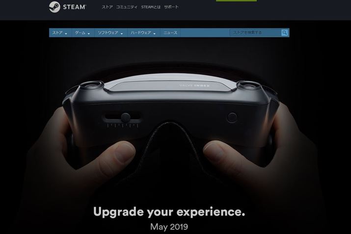 Valve�����А�VR�w�b�h�Z�b�g�𔭕\�B2019�N5��1������\���t�J�n��