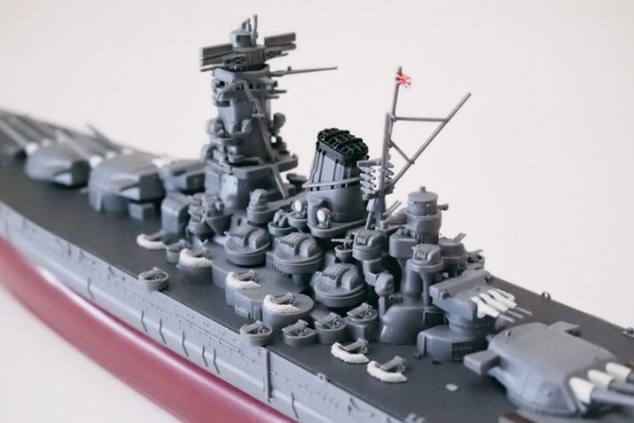 艦橋周辺。接着も色塗りもせずにここまで再現できるのが艦NEXTシリーズならでは
