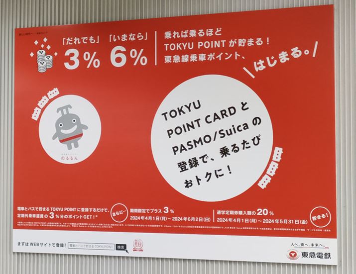 }dŚudԂƃoXŒ܂TOKYU POINTvł́APASMOɉSuicaҌΏۂɂĂ̂I