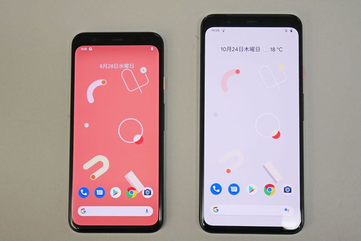 uPixel 4v5.7C`AuPixel 4 XLv6.3C`̗L@ELfBXvC𓋍