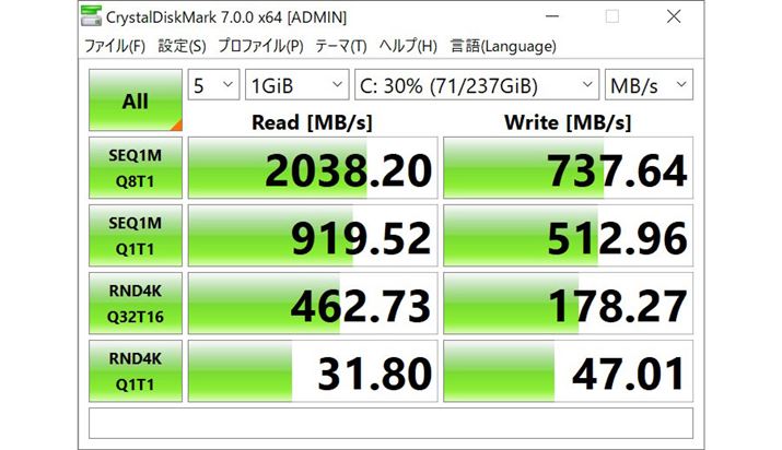 uCrystalDiskMark 7.0.0 x64v