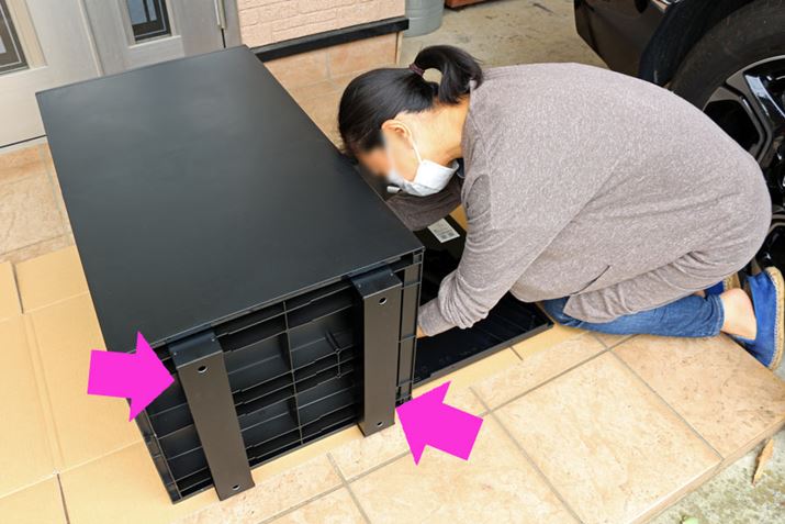 COMBO-LIGHT̒ꕔɁAu{Hpx[XɓĂx[XtBlWŌŒ肷̂łAx[XWƃlW߂WƂ悤2l̐łȂƂ܂tł܂łBȂAAJ[Œ̏ꍇ́Ax[XyԖʂɃAJ[{gŌŒ肵ƁA{̂ƃx[XlWŌŒ肵܂