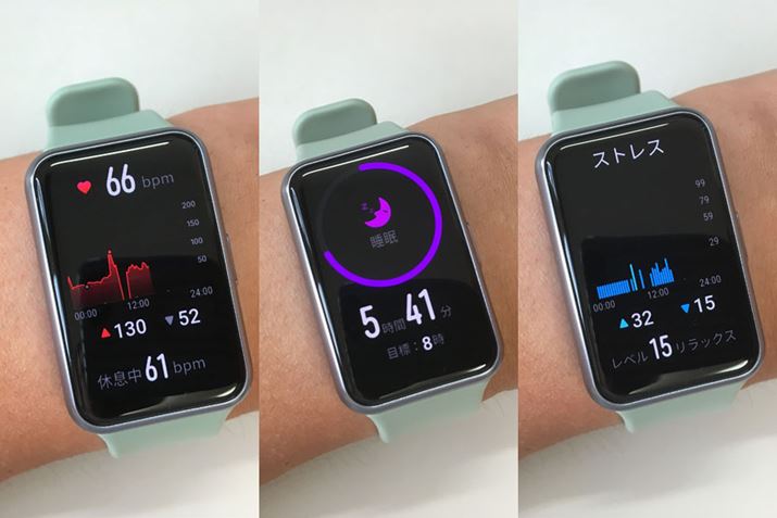 �S�����f�[�^�i���j�������̃f�[�^�i�����j�A�X�g���X�̃f�[�^�́A���E�ǂ��炩�ɃX���C�v���邱�ƂŊm�F�\