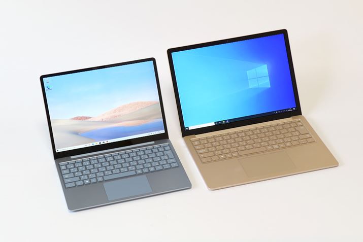 13.5^Surface Laptop 3 13.5ƔׂƁAʃTCY͈菬B13^14^̃m[gp\R甃ւĺAłʂ̑傫mF