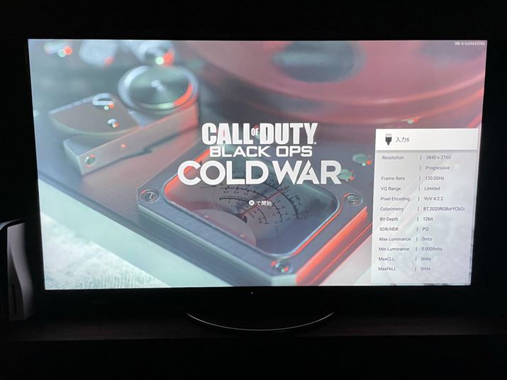 wCall of Duty: Black Ops Cold WarxPS5̐ݒ݂̂4K/120Hzo͂\