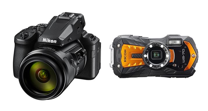 w83{Y[Y𓋍ڂjRuCOOLPIX P950viA2020N2jƁA[h𓋍ڂhdl̃R[C[WOuRICOH WG-70viEA2020N3j2020NɓoꂵVf