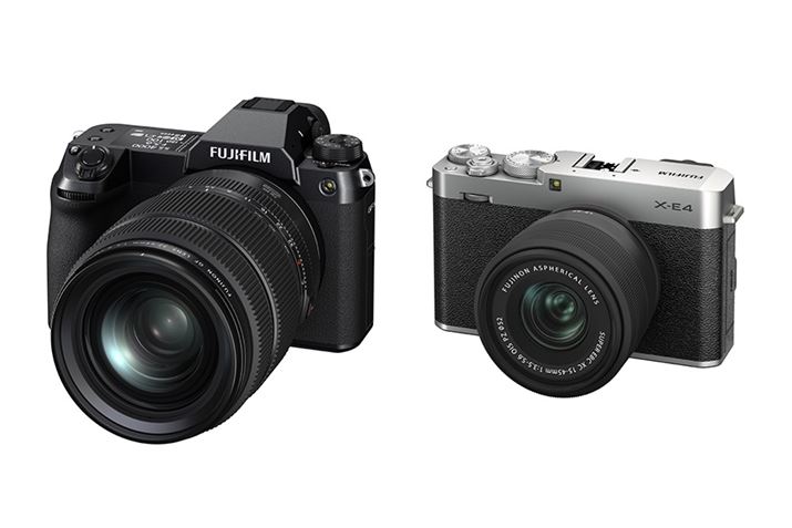 xmtCCuCxgŔ\GFX100SijX-E4iEjBȂẢ摜łGFX100SƃoX邽߂ɕ\TCY𒲐Ă邪AX-E4̎ۂ̃TCY͂ЂƉ菬