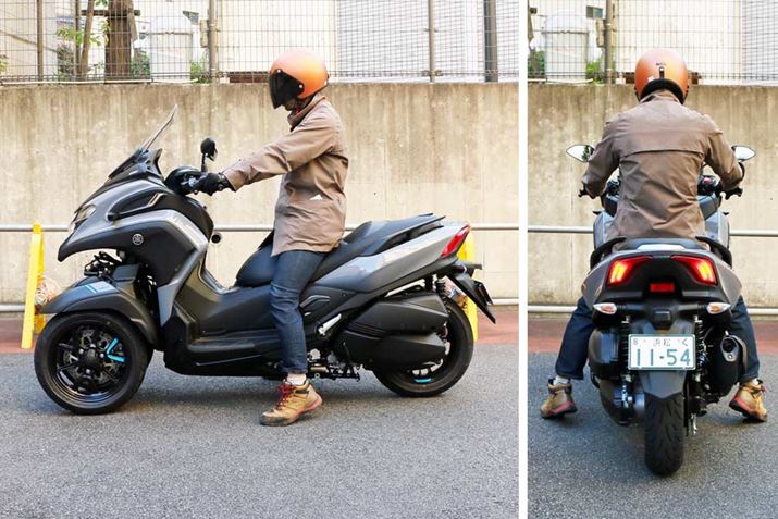 g175cm̕M҂܂Ă݂ƁA̝dw܂łƐڒnBV[gTRICITY 12530mm795mmAԑ̂̕LAɍLĂ܂߁AlہBБŎx̂͏Xْ邪AX^fBOAVXgIɂΈS̓Obƍ܂