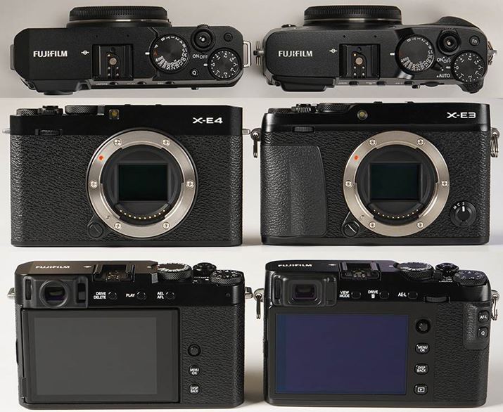 X-E4ijX-E3iEj̔r摜BX-E4͑쐫ȗĂAׂƂł͔wʂAF-L{^AE-L{^ЂƂ̃{^ɓ܂iX-E3̃j^[\ʂFȂ͕̂یtB\Ă邽߂łj