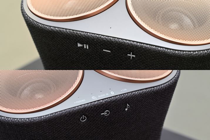 uSRS-RA5000v́A{̑ʂɑ{^CAEg