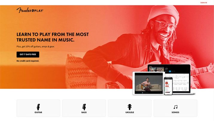 uFender PlayvBTuXNT[rXƂĒ񋟂Ă܂ihttps://www.fender.com/playj