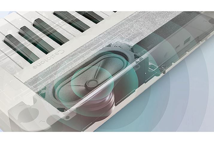 13×6cm̑ȉ~`Xs[J[E1ĂAo͂2.5W{2.5WmہBXȃ{fB̓ɌIɃXy[XmۂAƎ̐^oXt@\ĂARpNgȃTCYȂՏꊴTEhĐĂ