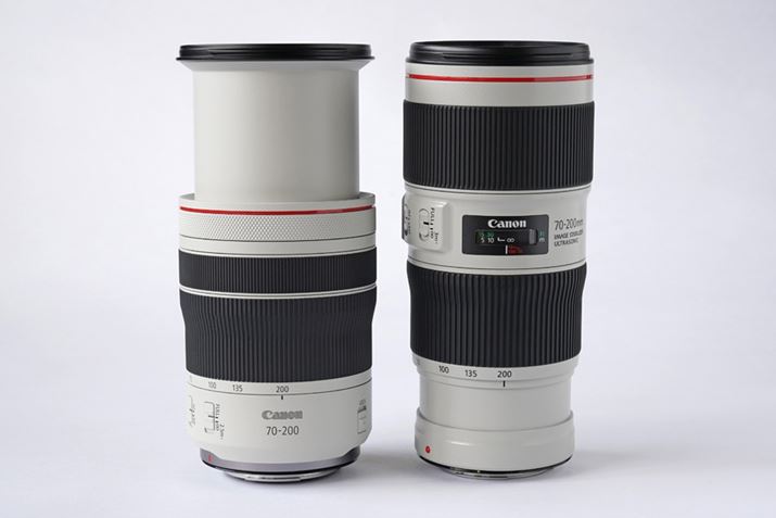 LmRFYɂăAE^[Y[ϋɓIɍ̗pĂBRF70-200mm F4 L IS USM͖][ŃYłJoAS174.7mmɂȂB][̑SEF70-200mm F4L IS II USMƂقړ