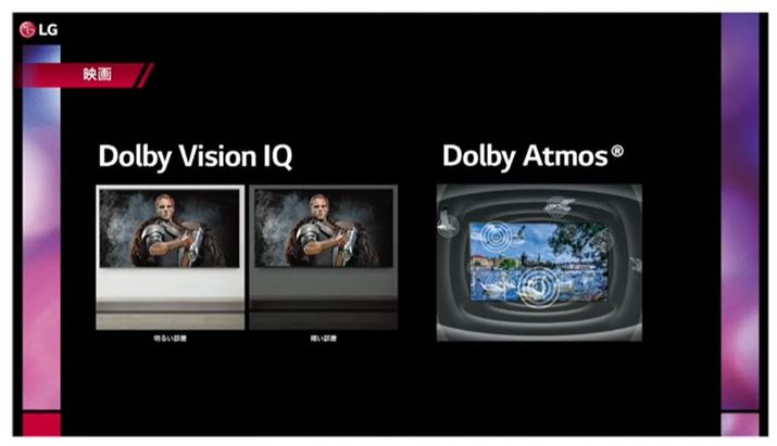Dolby Vision IQDolby Atmos̗ɑΉerƂȂB̂قAzMAvng̕ĂƂꂼŁAтxێuI[g{[xOvɂΉ