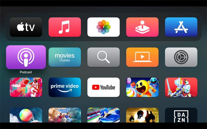 Apple TV 4K̃z[ʁiiԁjBiPhonẽz[ʂ̂悤ɁAAṽACRł܂