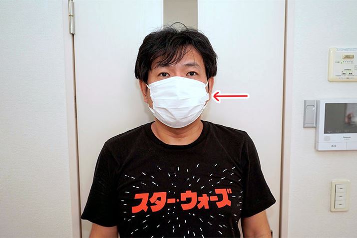 �����}�X�N�Ɏ��t����΂قƂ�ǖڗ����܂���