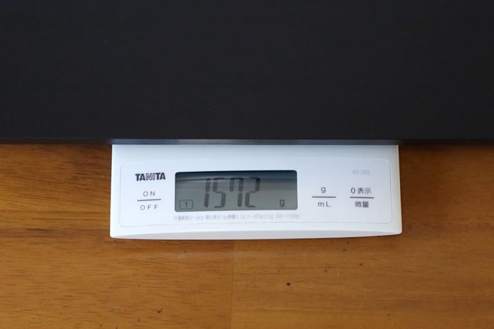 J^OXybN̏dʂ1542gALb`XP[ł̎1572gƃJ^OXybN菭d