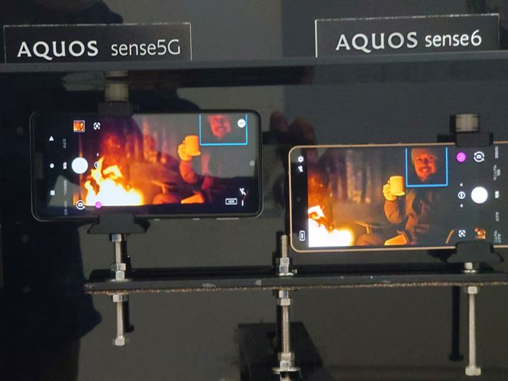 WJ́A荞߂ʂuAQUOS sense4vV[YƔׂ2{ɑB肾Ï̃fBe[\啝ɌサĂƂ