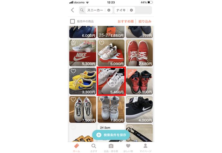 PayPayt}ŁuXj[J[AiCLvƌʂ̉ʁB悪fڂĂ鏤iɂ͓ĐOp}[N\܂i摜̐Ԙgj