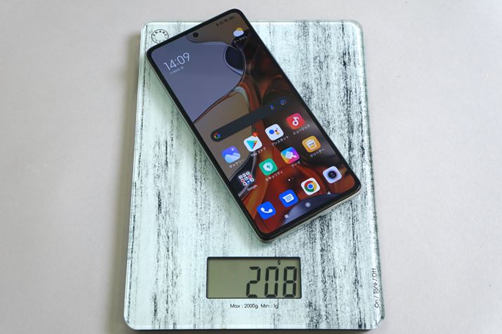 uXiaomi 11T ProvSIMJ[h1}ԂŌvdʂ́AJ^Ol4gd208g