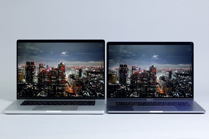 16C`MacBook Proi2021jAE15C`MacBook Proi2018jBiPhoneŎBeHDRʐ^\̂łA16C`MacBook Prôق邢Ƃ̋Px̂킩܂iʐ^ŌA̍͂킩₷łj