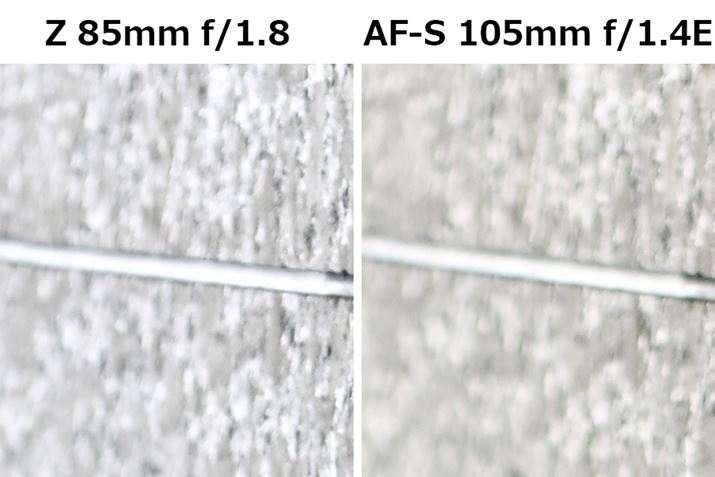 CɂȂ悤ȐF͗YłقڌȂBA킸ł͂邪AuAF-S NIKKOR 105mm f/1.4E EDvł́AsgʒủɃO[̐FtcĂ