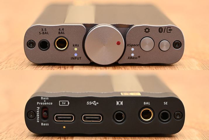 tgplɂ́A3.5mmVOGhA4.4mmoX̃wbhzo2n𓋍ځBobNplɂ́AUSB Type-C͂S/PDIF́ifW^/ی^pjƂfW^2nɉA3.5mmVOGhA4.4mmoX̃AiOno͂pӂĂB̕Iȓo͒[qɉABluetooth͋@\ĂA1ł܂܂Ȏgł̂uxDSD Gryphonv̑傫ȓ