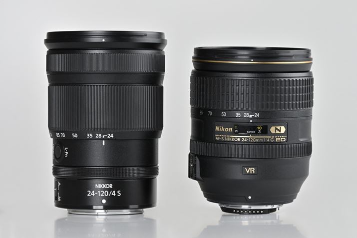 uNIKKOR Z 24-120mm f/4 SvŁAEuAF-S NIKKOR 24-120mm f/4G ED VRvBuNIKKOR Z 24-120mm f/4 Sv̂قS͒XŁAdʂ80gyȂĂ
