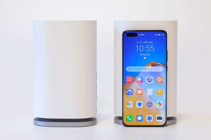 {̃TCY͖70ij×174ij×107isjmmAdʂ͖413gi1䓖jBЂ̃X}[gtHuHUAWEI P40 Prov(6.58C`)ƔׂƁARpNgȂ̂悭킩BȂAƎKíuWi-Fi 6 Plusv160MHz ̎gш𗘗pʐMŁAuHUAWEI P40 ProvȂǂ̃t@[EFCX}[gtHƑgݍ킹邱ƂŁAœKȒʐMƂ