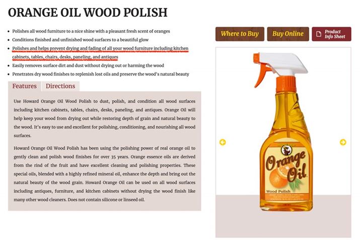 HowardORANGE OILBuꂽ򐫂ƌIWGbZXICvƁuxɐꂽ~lICṽuhi摜͌TCgFhttps://www.howardproducts.com/product/orange-oil-wood-polish/j