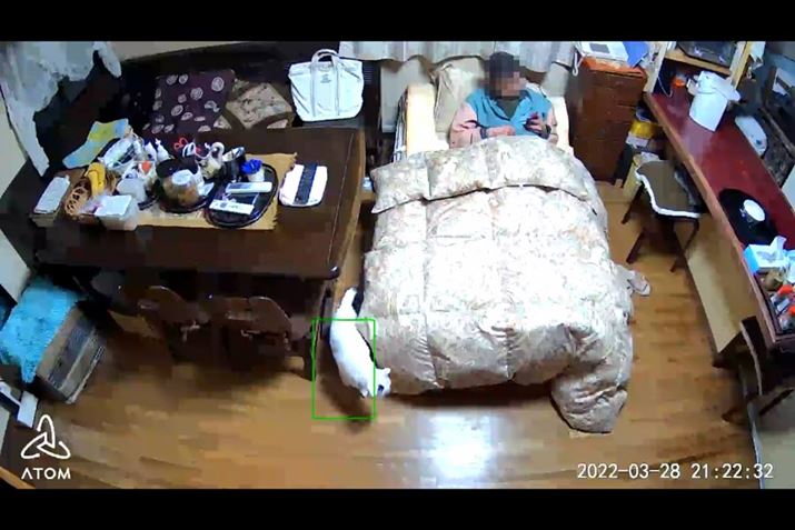 ƂɐݒuĂATOMcam̎ۂ̉fiXN[Vbgj